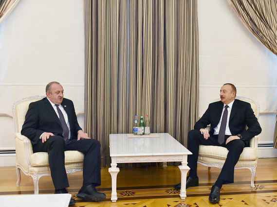 Ильхам Алиев встретился с Георгием Маргвелашвили